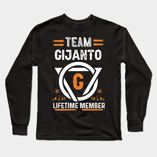 Team gijanto Lifetime Member, Family Name, Surname, Middle name Long Sleeve T-Shirt by Smeis